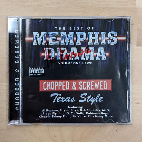 Al Kapone - The Best of Memphis Drama Vol. 1 & 2 - Chopped & Screwed - Texas Style - CD (signed)