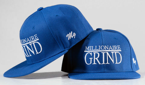 Millionaire Grind Snapback - (Royal Blue / White)