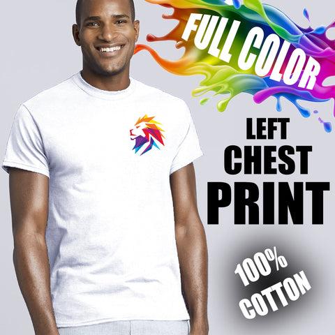 Full Color Left Chest Apparel Printing