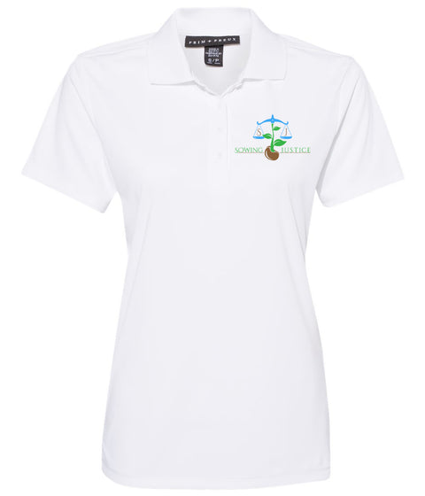 Sowing Justice Embroidered Polo